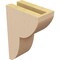 Ekena Millwork 3"W x 6"D x 9"H Classic Crestline Rough Cedar Woodgrain TimberThane Corbel, Primed Tan CORUR03X06X09CRERCPR - alternate 2